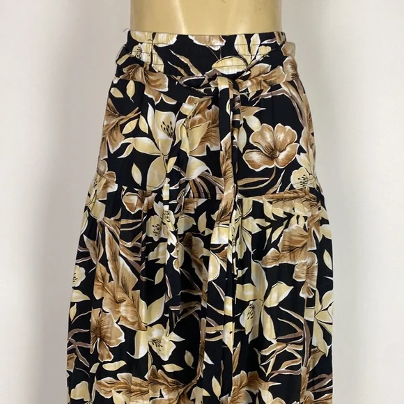 The Great. The Long Highland Maxi Skirt Vintage Hawaiian Floral 0